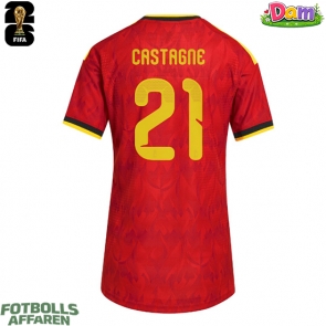 Belgien Timothy Castagne #21 Hemmatröja Kvinnor VM 2026 Kortärmad